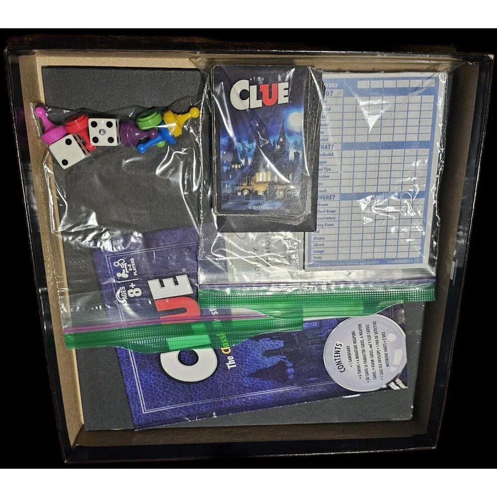 Clue Classic Mystery Board Game 2-6 Players Ages 8+ Hasbro Gaming 2